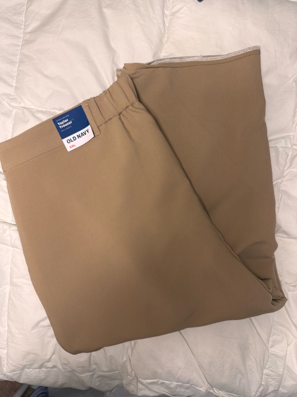 Old Navy Taylor Wide Leg Trousers XXL - Extra High-Rise  Brown/Beige